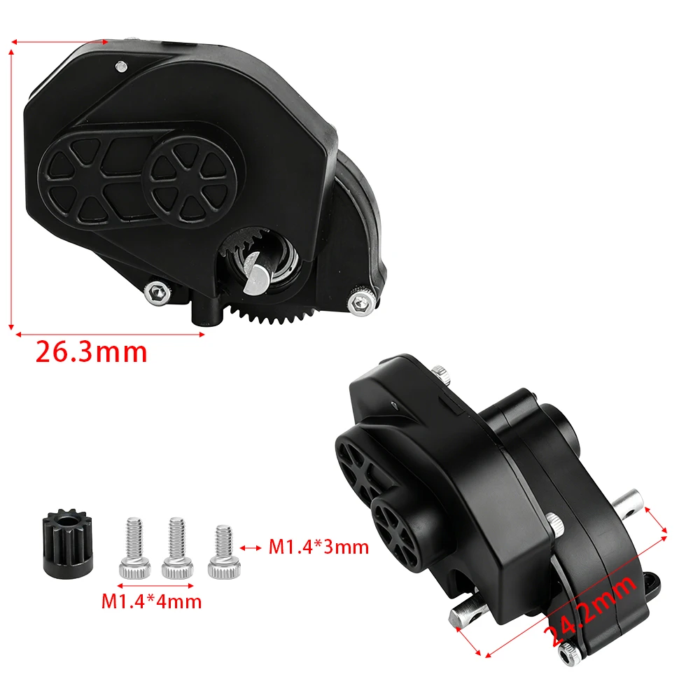 1PC Plastic Gear Box Housing Complete Transmission Kit Fit  For Axial SCX24 1/24 RC Crawler Car Upgrade Accessories