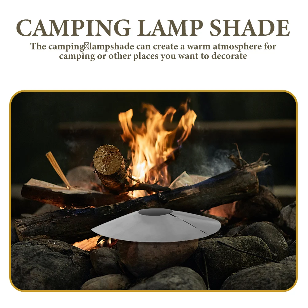 

Stainless Steel Lampshade Fixture for Floor Camping Light Pendant Outdoor Replacement Shades Headlamp Cover