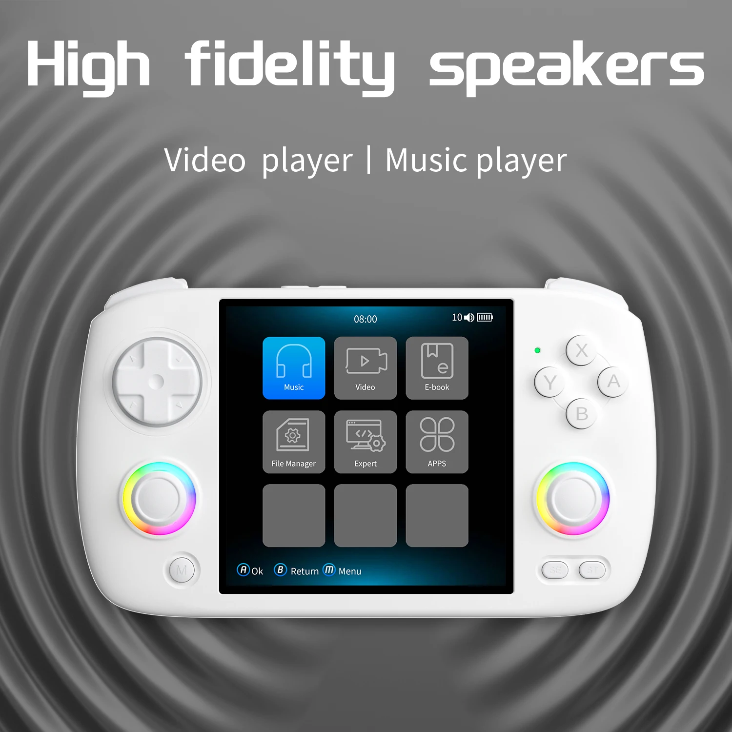 ANBERNIC RG CubeXX Handheld Games Console 3.95" IPS Screen 64-bit Linux System H700 3800mAh Wi-Fi Bluetooth Retro Gaming Player - view 8
