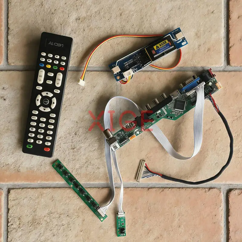 

Плата привода подходит для HSD170MGW1-A00 LM171WX3-TLC1 LM171WX3-TLA1 HSD170MGW1-B00 2CCFL LVDS-30Pin 1440*900 1440x900 Комплект HDMI+VGA+AV+USB