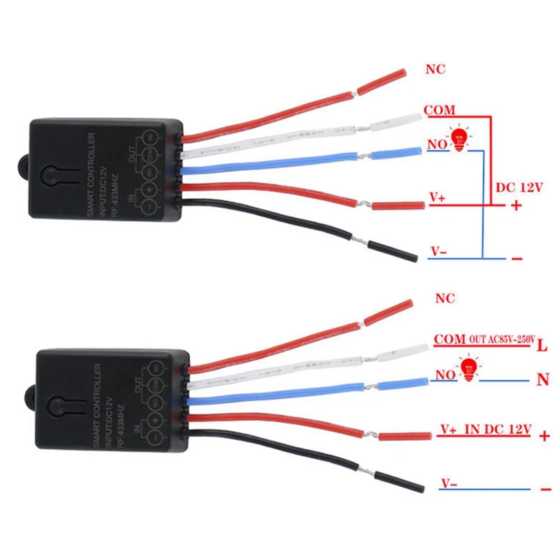 Top Deals 433Mhz DC 12V 1CH Universal Smart Home Wireless RF Remote Control Switch Relay Receiver Module And 433 Mhz Transmitter