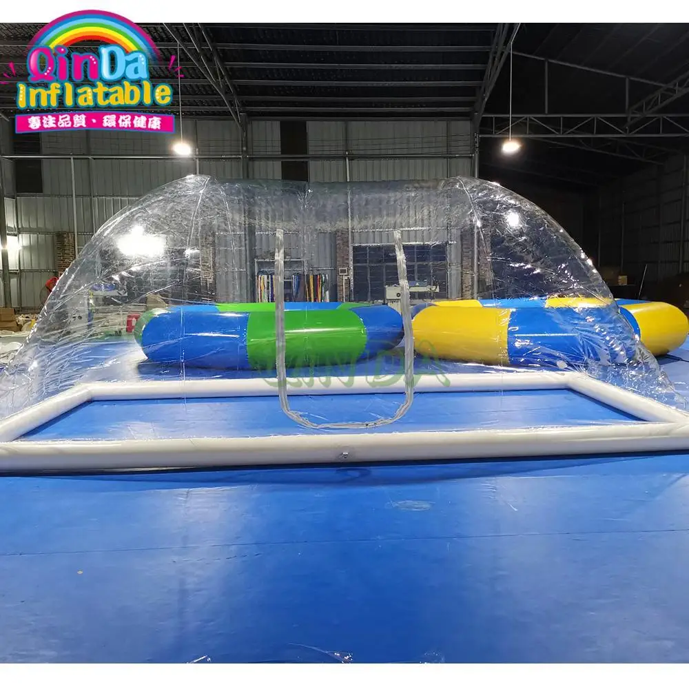 Customize Fireproof Size Strong Wind Withstand Pvc Inflatable Swimming Pool Dome