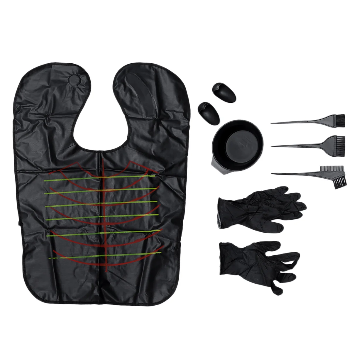 

1Set Hair Dye Kit Professional Salon Accessory DIY Home Use No Mess Long Lasting Plastic Material Hair Dye Kit