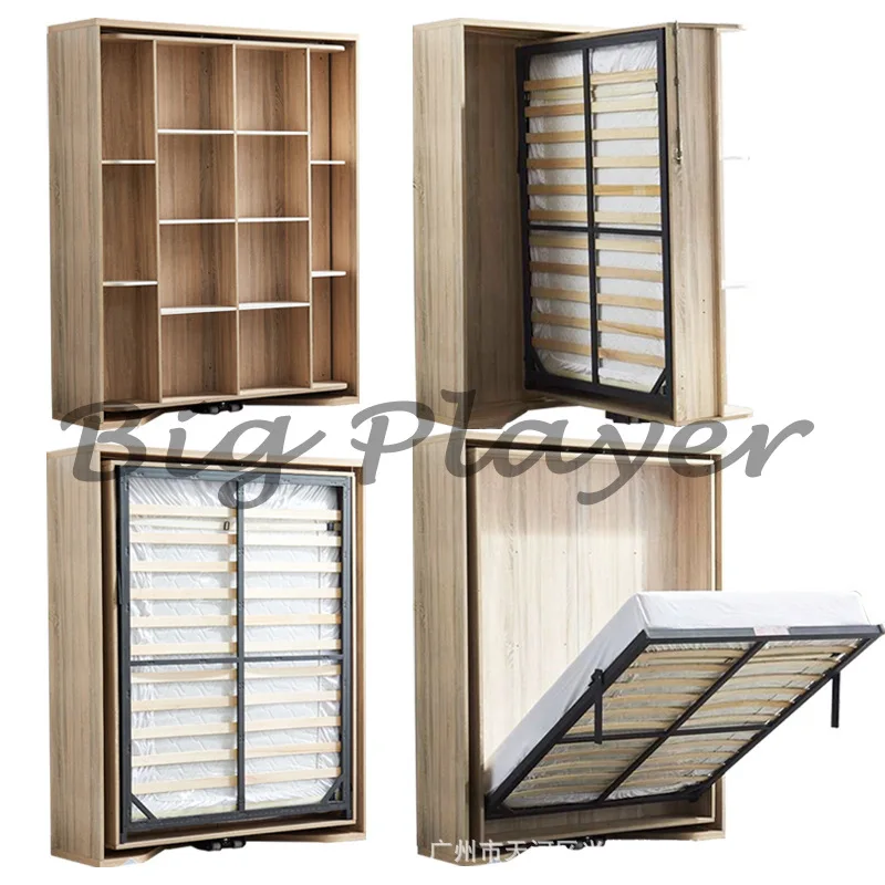 Swivel Bed Accessories Hardware Invisible Folding Bed Iron Manual Forward Rollover Multifunctional Space-saving Concealment