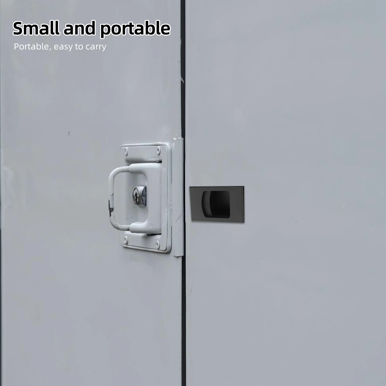 

4Pcs Plastic Distribution Box Lock Rectangular Buckle Lock for Cabinets Door Slide Latch Secure Hardware