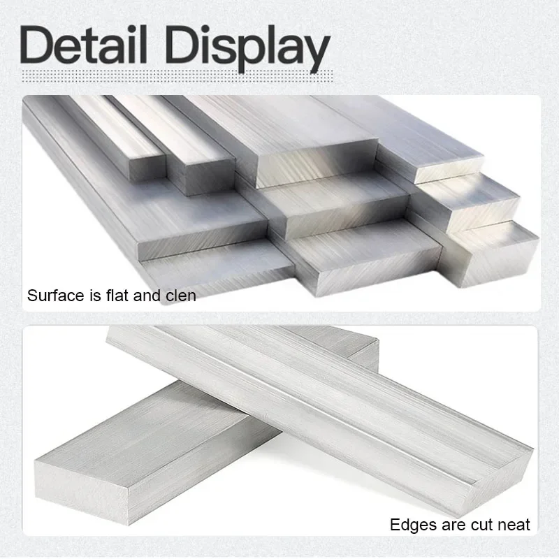 1/2 قطعة 6061 سبائك الألومنيوم الصلبان المعادن مستطيلة شريط مسطح قضيب مربع لوح فولاذي مسطح قطاع طول 250 مللي متر طول 250 مللي متر