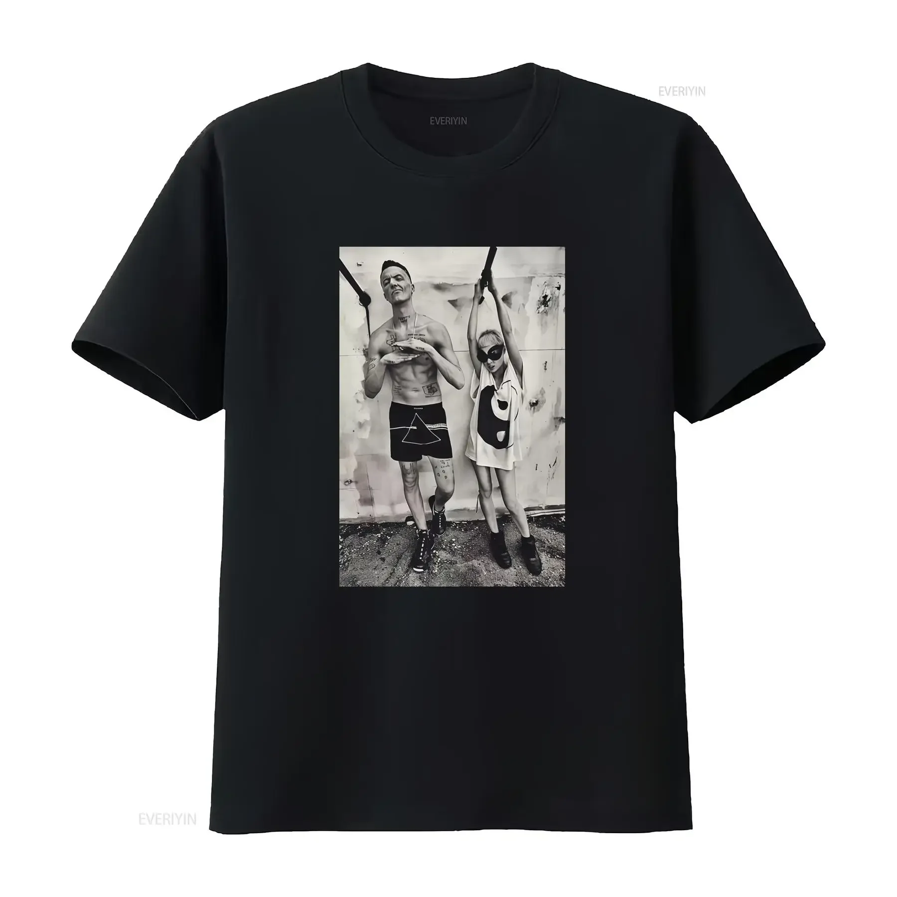 Die Antwoord Yolandi Visser Rap Rave Zef Aphex Music Print T Shirt Streetwear P955 vintage Washed Stretched Stylish Slightly