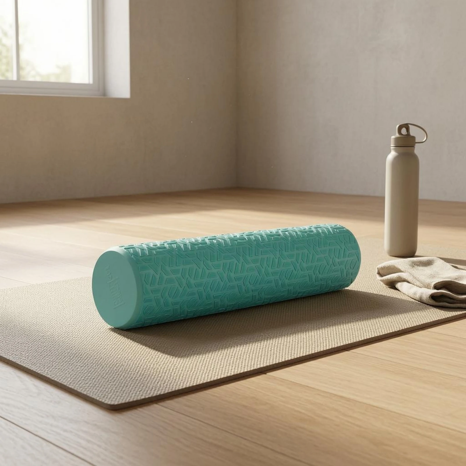 Foam Massage Roller Embossed Textured Foam Roller Fitness Gear Lightweight Cylindrical