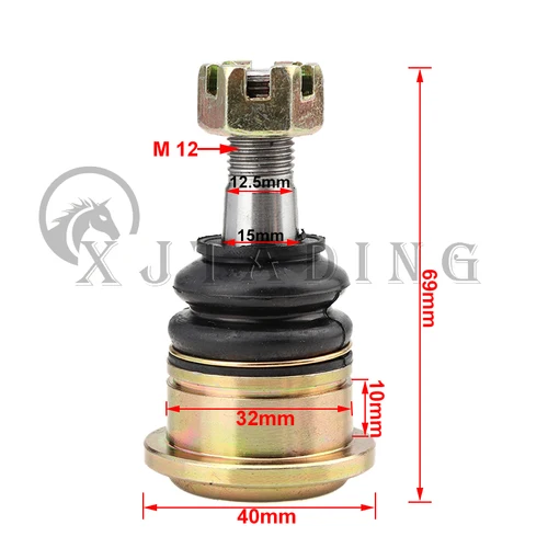 Imagen 2 del producto Junta de bola M10/M12 de 32x10mm, suspensión de brazo oscilante para ATV, 110cc, 125cc, 150cc, 200cc, 250cc, UTV, Go Kart, Buggy, Golf, Quad Bike, China