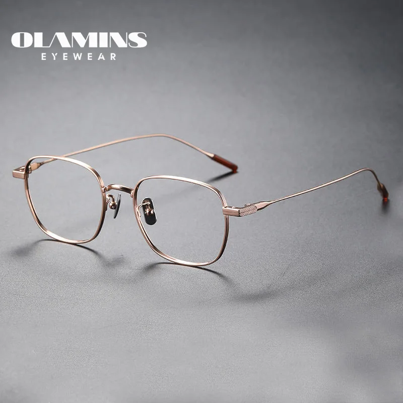 

OLAMINS​ Oem Customized Glasses Vintage Big Frame Prescription Optical Eyeglasses Frame 80805