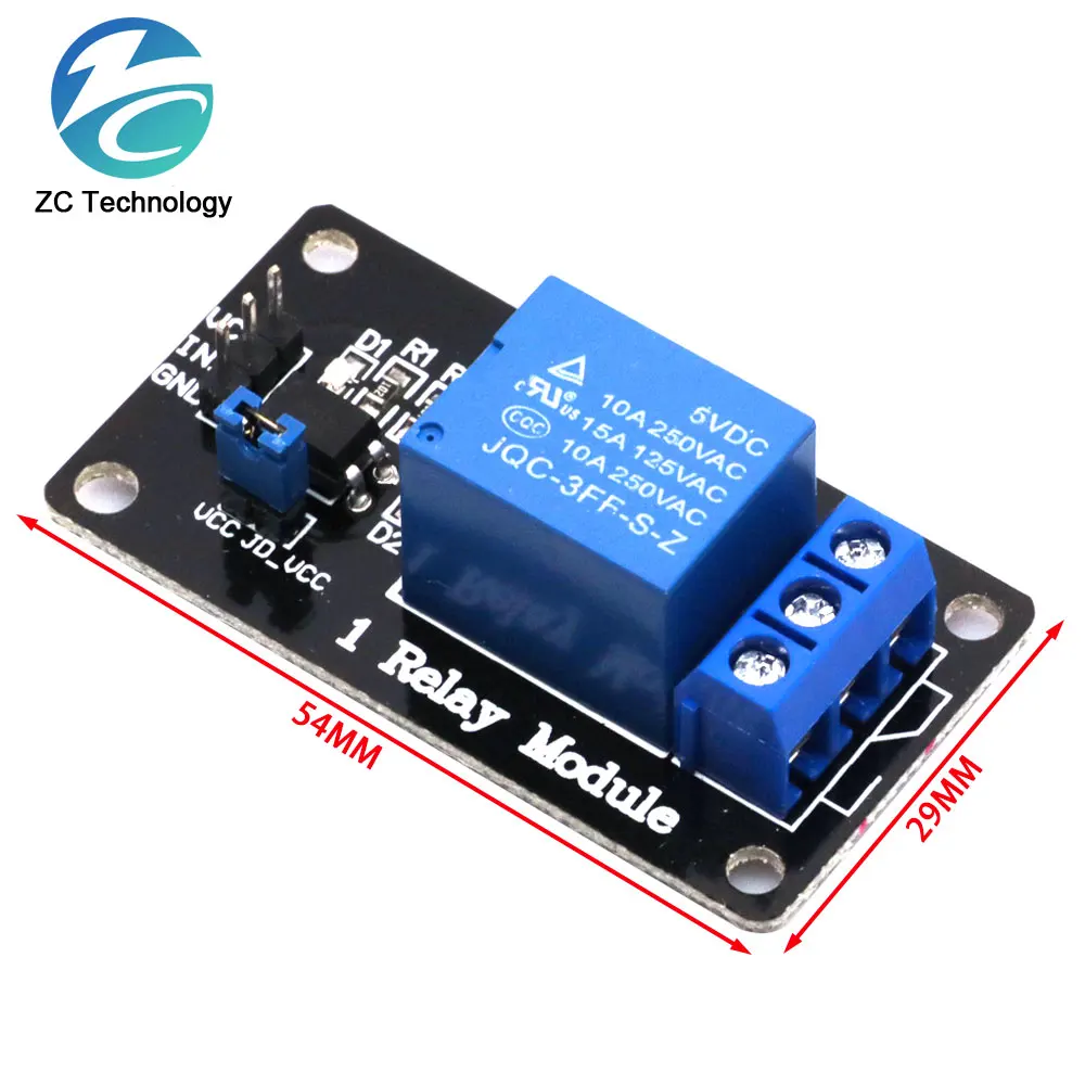 Módulo de relé aislado de 1 canal, acoplamiento para Arduino PIC AVR DSP ARM, 5V, nuevo