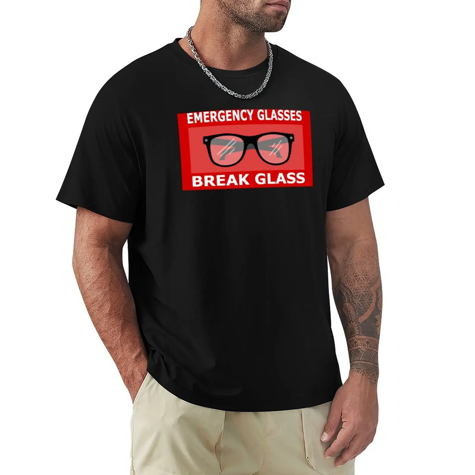 

Emergency Glasses T-Shirt Running Gym Short Sleeve Sports Tee
