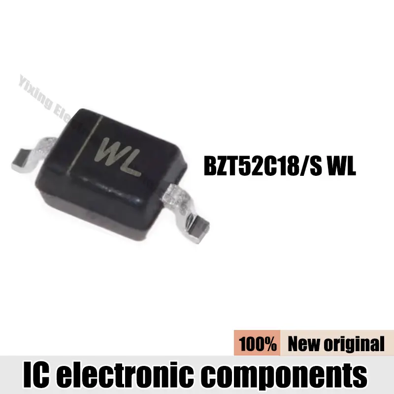 100-1000PCS NEW BZT52C18 WL SMD Zener Diode SOD-123