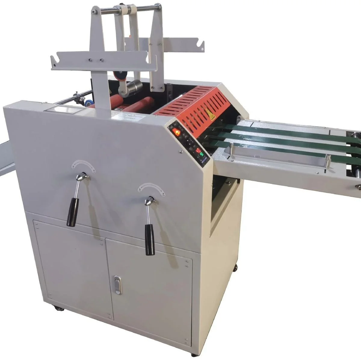 CG8403 380mm Automatic Thermal Laminator Machine Anti-Curl Auto Breaking Double Sided Roll Laminating Machine for Print Shop