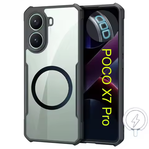 For Magsafe Magnetic Phone Case for Xiaomi POCO X7 X6 X5 Pro F8 F7 F6 M7 17 Pro Max 15 14 T Turbo 3 4 Pro Airbag Anti-drop Cover