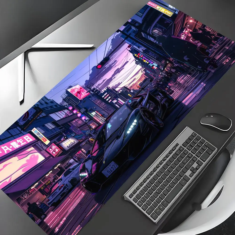 JDM スポーツカー マウスパッド ゴム製滑り止めデスクマット ゲーマー PC アクセサリー ゲームマット キーパッド拡張マウスパッド ノートパソコン オフィスパッド
