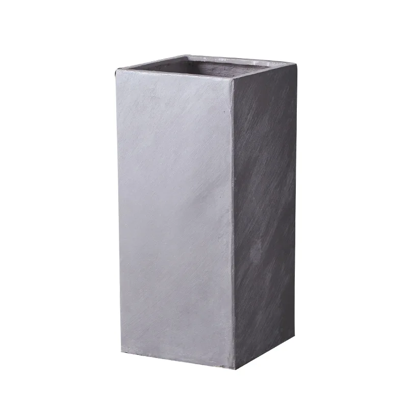 

Light luxury living room home shopping mall indoor floor-to-ceiling magnesium mud flower pot Nordic style square high-depth