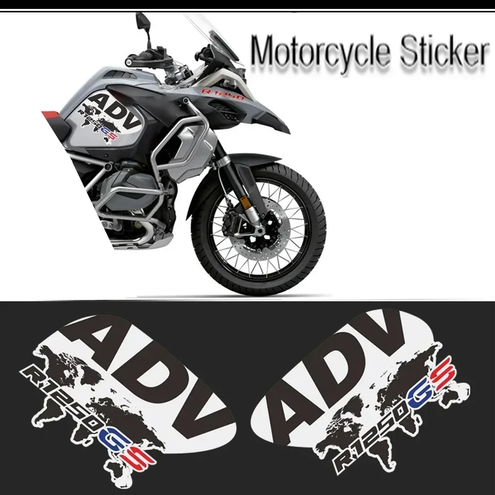 

R1250 R R1250GS GSA For BMW Tank Pad Fender Fairing Beak Luggage Aluminum Case ADV Adventure 2019 stickers decal adhesive