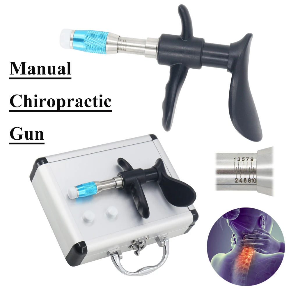 Manual Chiropractic Adjusting Tool Correction Gun 10 Levels Muscle Relax Physiotherapy Spine Gun Cervical Massage