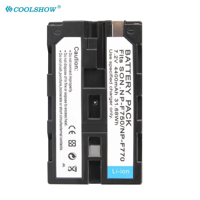 Battery NP-F750 For SONY QM91D CCD-RV100 TRU47E TRV36 Photography Lamp Batteries 4400mah NP F770 F750 F730 NP F970 F550 Battery