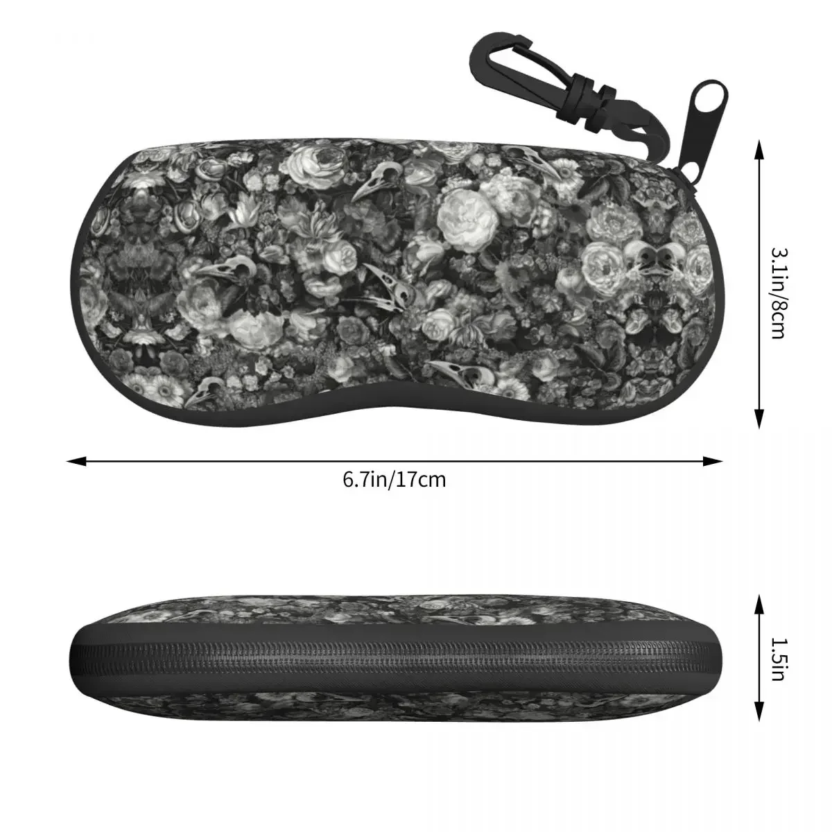 Custom Gothic Baroque Glasses Case Cool Gothic Shell Eyeglasses Case Sunglasses Box