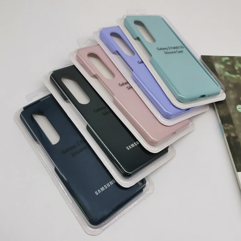 For Samsung Galaxy Z Fold 6 5 4 3 2 Liquid Silicone Case Silky Soft-Touch Back Protective Cover for Z Fold6 Fold5 5G Phone case