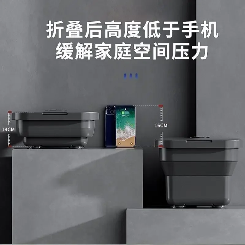 ذكي التلقائي تدليك للطي القدم تمرغ دلو الكهربائية المنزل درجة حرارة ثابتة التدفئة الصحة القدم تمرغ حوض