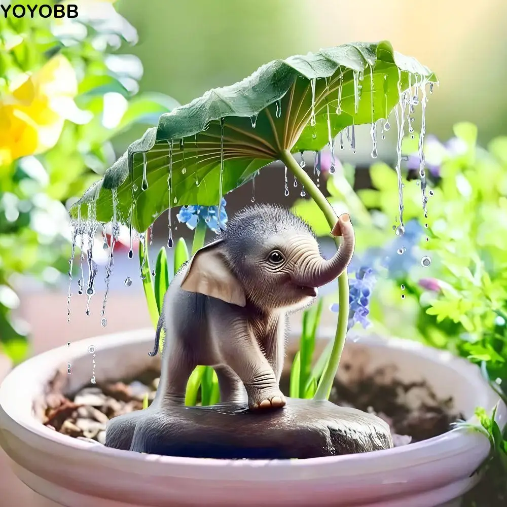 

Acrylic Garden Floor Plugs Creative Waterproof Elephant Mini Figurine Cute Multi Functional Snail Statue Sculptures Home