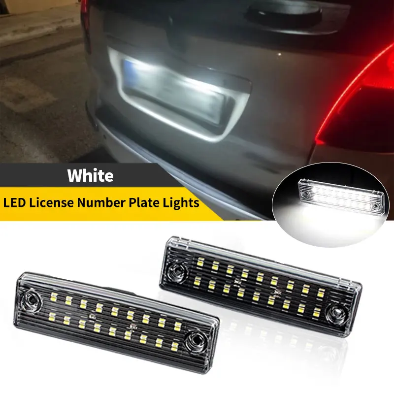 

2PCS White LED License Number Plate Light For Toyota Sequoia 2008-2020 Toyota 4Runner 1996-2021 OEM# 81270-35140 Lamp 6000K 12V