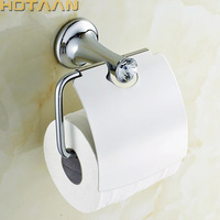 Bathroom Chrome Paper Holder With Crystal Wall Paper Roll Rack Hangs Paper Towel Holder Archaize Waterproof Toilet Paper  Holder