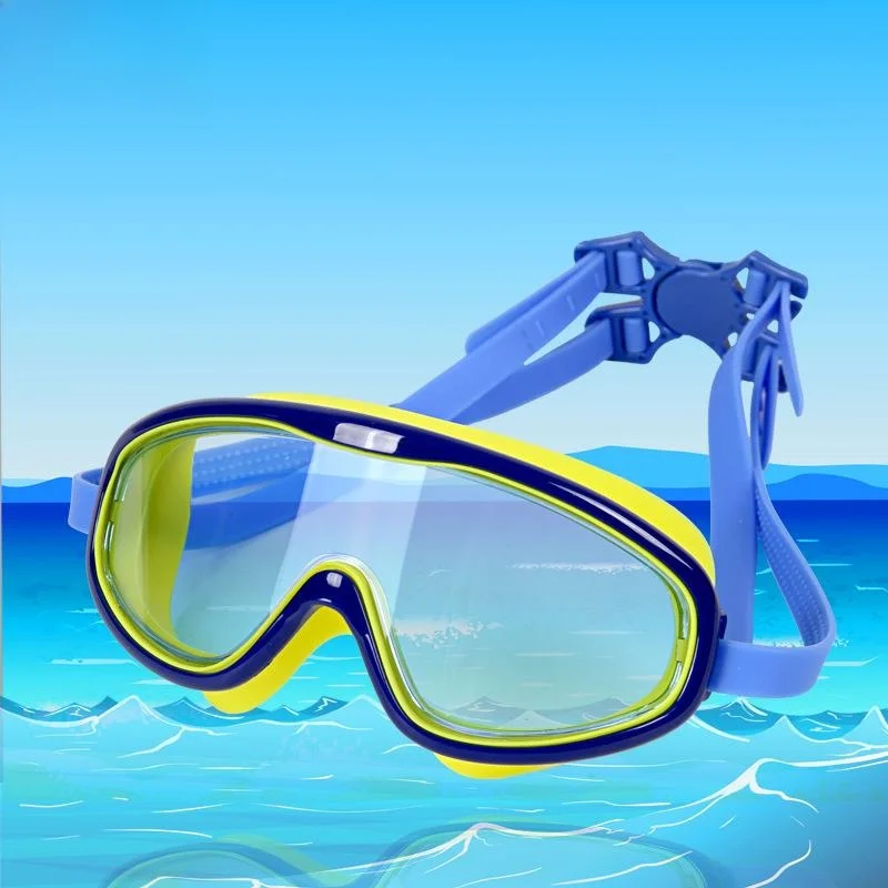 

Очки для плавания высокой четкости для мужчин и женщин, тренировочные очки для дайвинга, с большой оправой, водонепроницаемые, с защитой от запотевания, обеспечивающие четкое видение