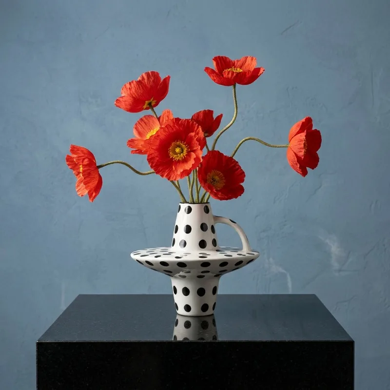 Ceramic Vase Creative Ornament Flower Arrangement Home Decoration تحف كبيره للمنزل Decoration Maison Jarrones Floreros Altos