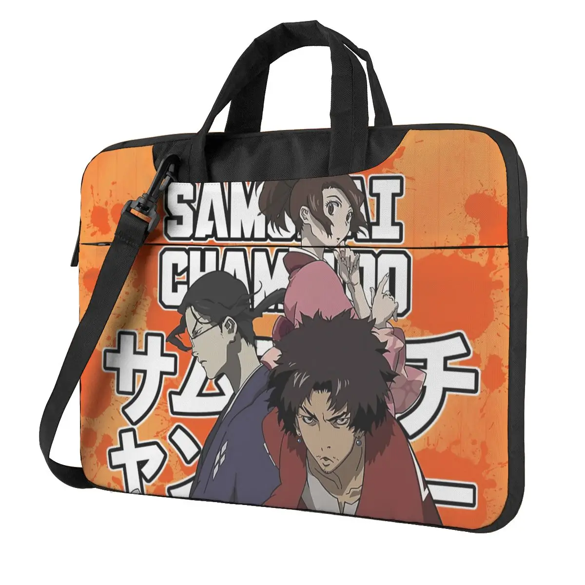 

Samurai Champloo Crew Laptop Bag Case Protective Vintage Computer Bag Bicycle Crossbody Laptop Pouch