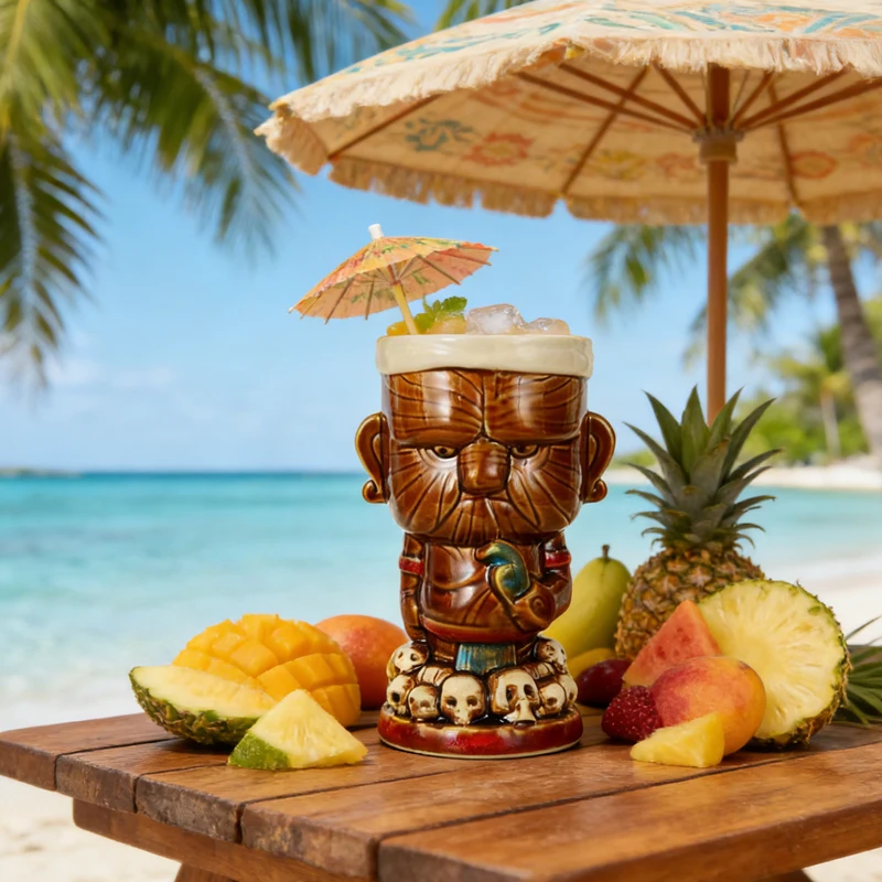 Creative Ceramic Cocktail Glasses Hawaiian Cocktail Glasses Tiki Cups Bar Decoration Vases Home Decorations Interesting Gifts