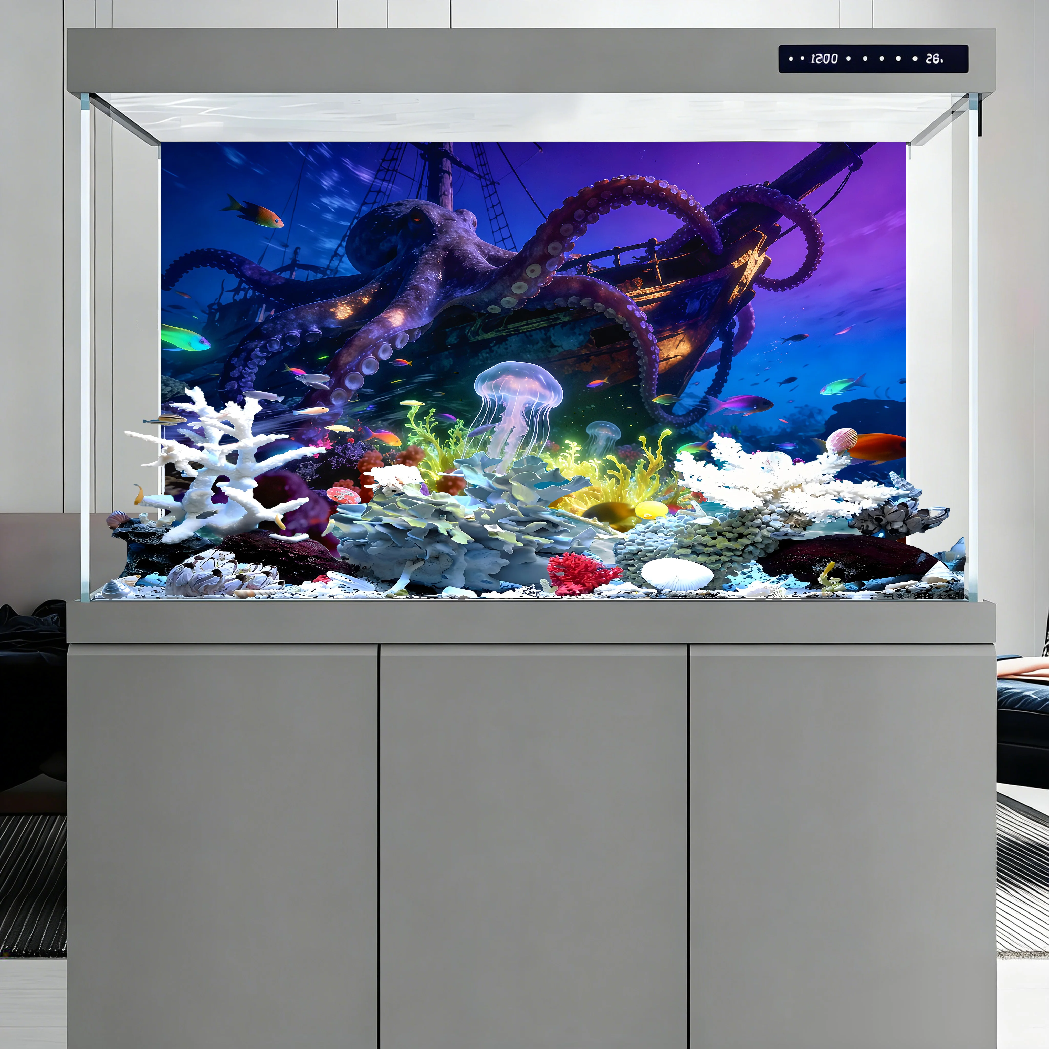 Aquarium achtergrondsticker, O - Aquarium Fish Paradise recensie en prijs