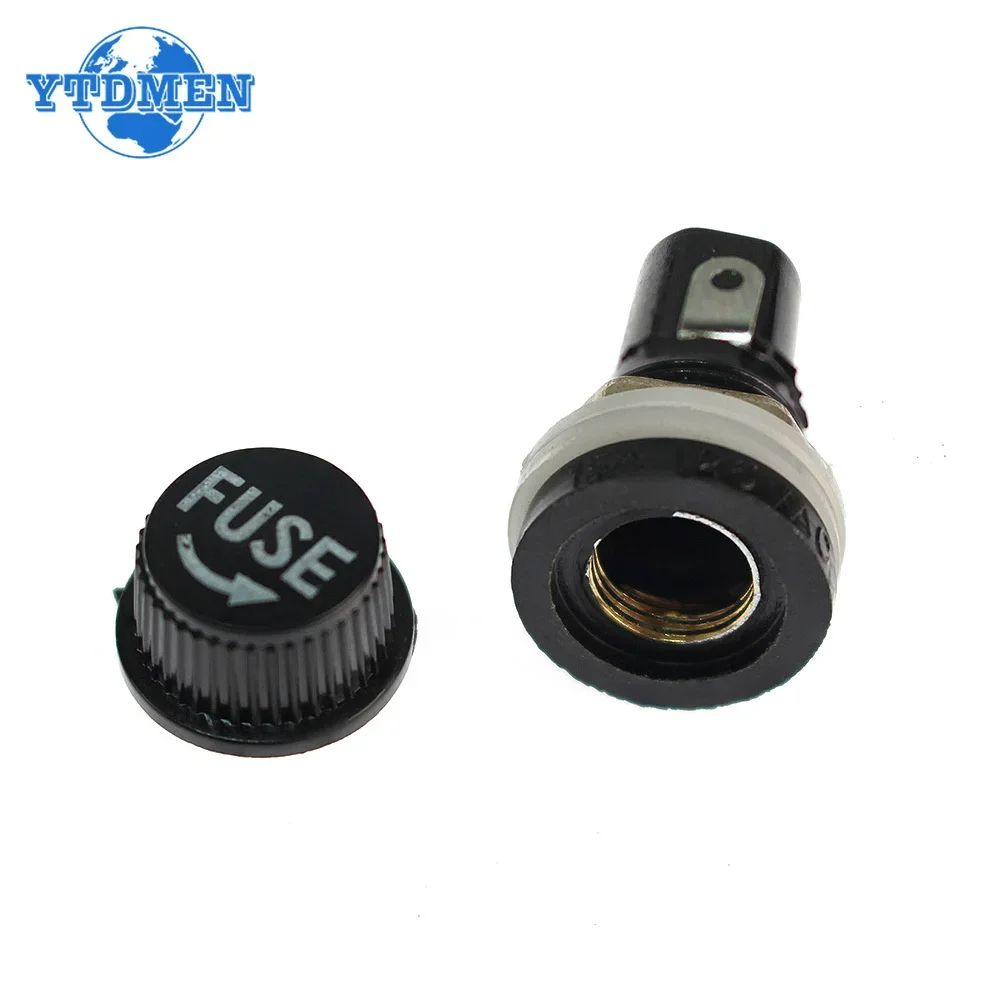 5 قطعة أصحاب الصمامات 5*20 مللي متر 6*30 مللي متر الأسود التأمين أنبوب المقبس فيوز حامل ل 5x20 مللي متر 6x30 مللي متر لوحة التأمين