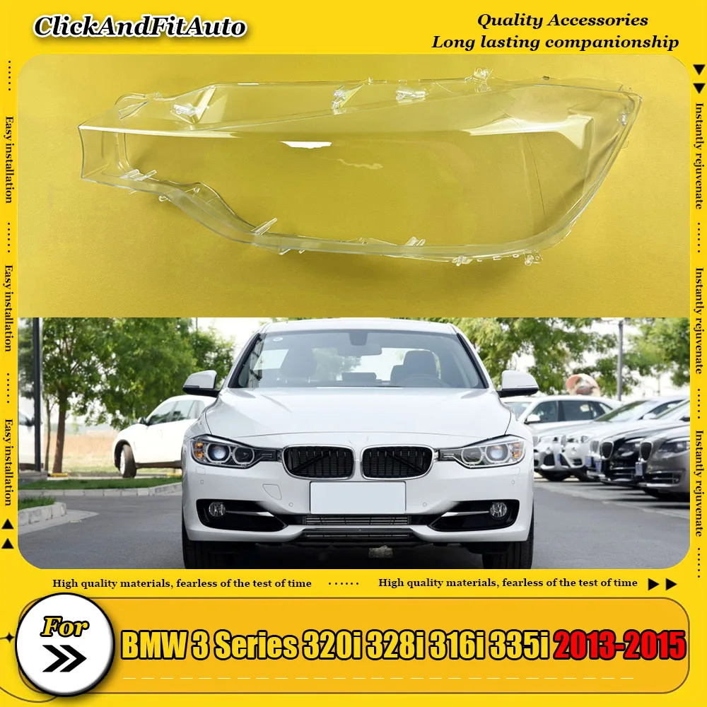 

For BMW 3 Series 320i 328i 316i 335i 2013-2015 Front Headlight Cover Lens Transparent Glass Headlamps Lamp Shell Masks