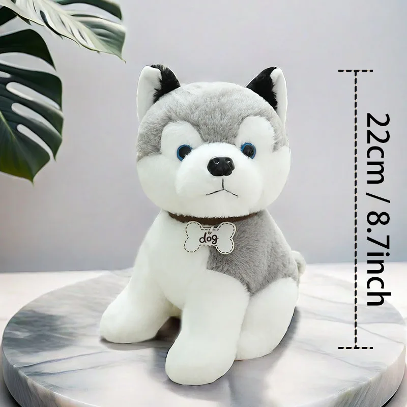 Cute Pet Dog Plush Toys Cartoon Husky Stuffed Toys Plush Dog Unique Toy Artificial Dog Doll Gift for Kids