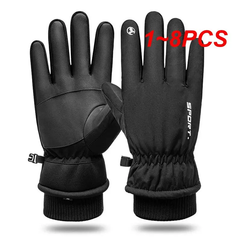 가을 겨울 남성 여성 장갑, 터치 스크린 방수 방풍 장갑, 야외 스포츠, 따뜻한 사이클링 스노우 스키 장갑, 전체 1-8 개