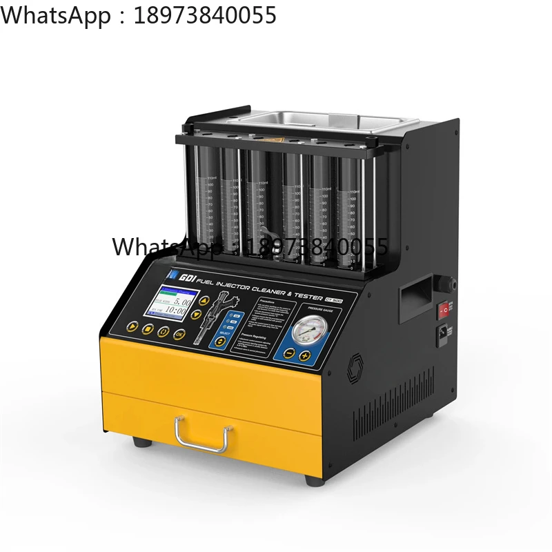 CT500 GDI 6 Cylinder Ultrasonic Injector Cleaner CT500 Fuel Injector Cleaner Tester Machine for Car & Motorcycle