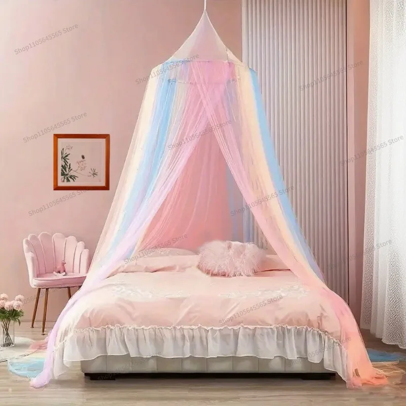Dome Shaped Mosquito Net, Indoor Suspended Ceiling, Anti Mosquito Color, No Installation, Mosquito Net, Encrypted Mesh Tent