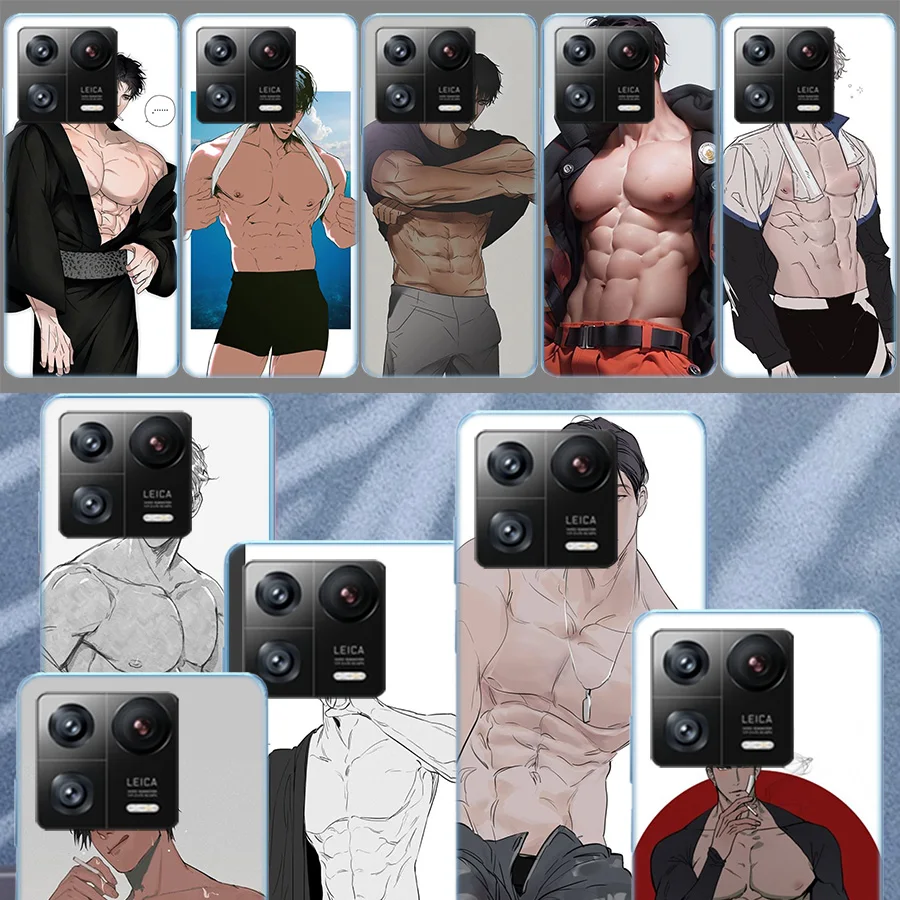 Coque de téléphone souple Himbo Muscle Man, Sexy, Xiaomi Mi 13, 12, 12T, 12X, 11 Ultra, 11T, 11i, 10 Lite, 10T Pro, 9, 9T, 8, CC9E, 6X, 5X, A3, A2, A1, C