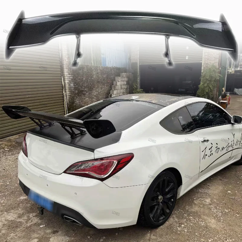 Convient pour Hyundai Genesis Coupe 2009-2012 spoiler GT style ABS matériau non peint couleur spoiler de toit accessoires automobiles