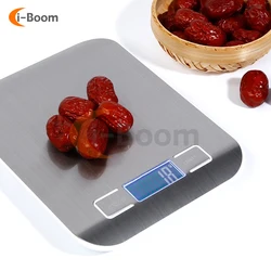 5KG/10KG Electronic Scale ±1G High Precision Measurement Kitchen Electronic Scale USB Charging Stainless Steel Scale