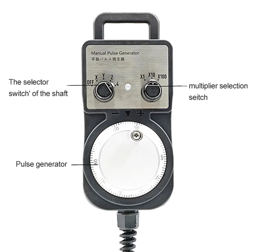 Manual Pulse Generator CNC Electronic HandWheel 4axis 6axis MPG 60mm DC5V 100PPR use for CNC Router Machine