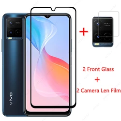 4-in-1 For Vivo Y33s Glass for Vivo Y33s Tempered Glass Film Phone Screen Protector HD Camera Len Film for Vivo Y33s 4G