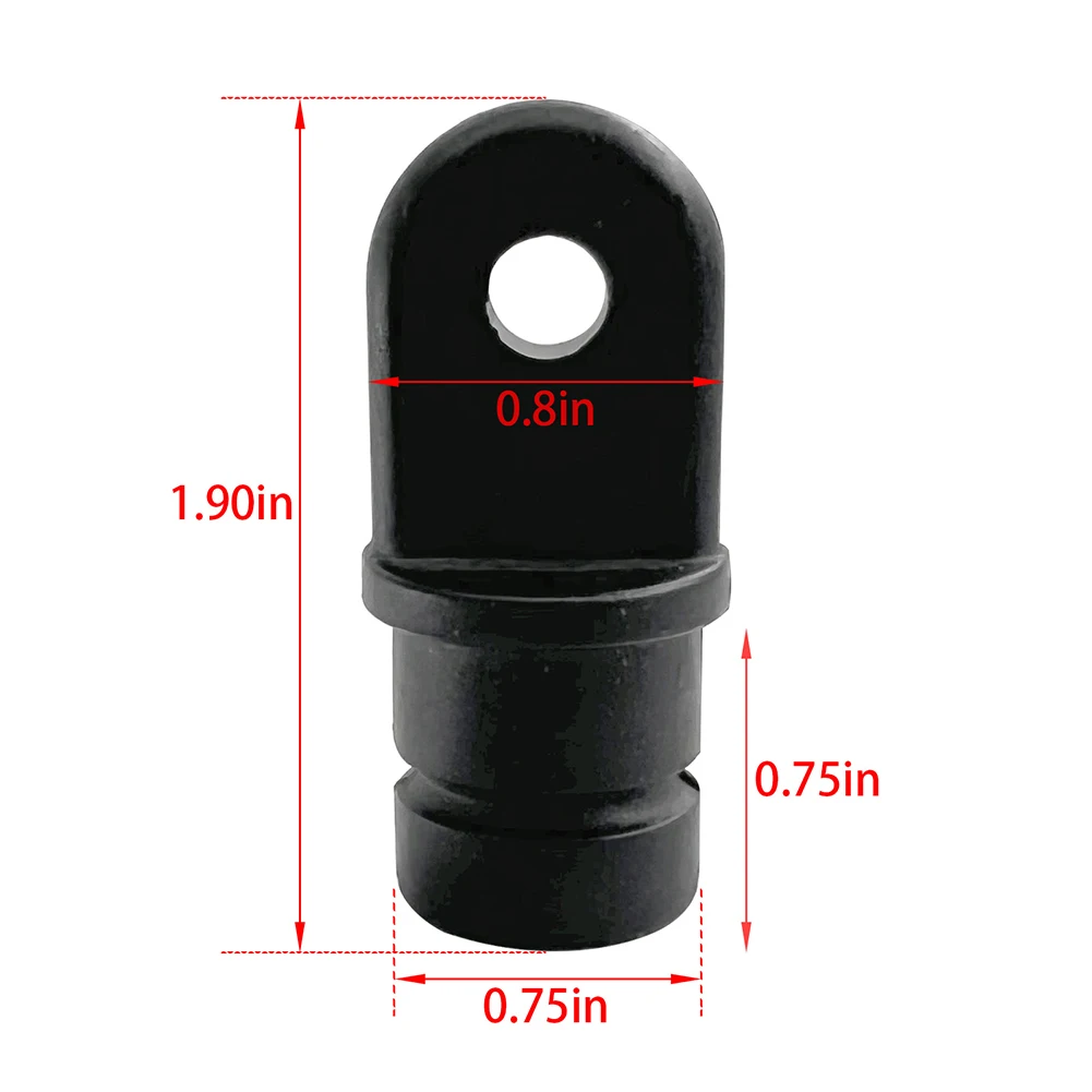 Insert Tube Eye End Marine Boat Yacht Great Accessories Sliding Cap Marine 64mm Height Lightweight Nylon Strong