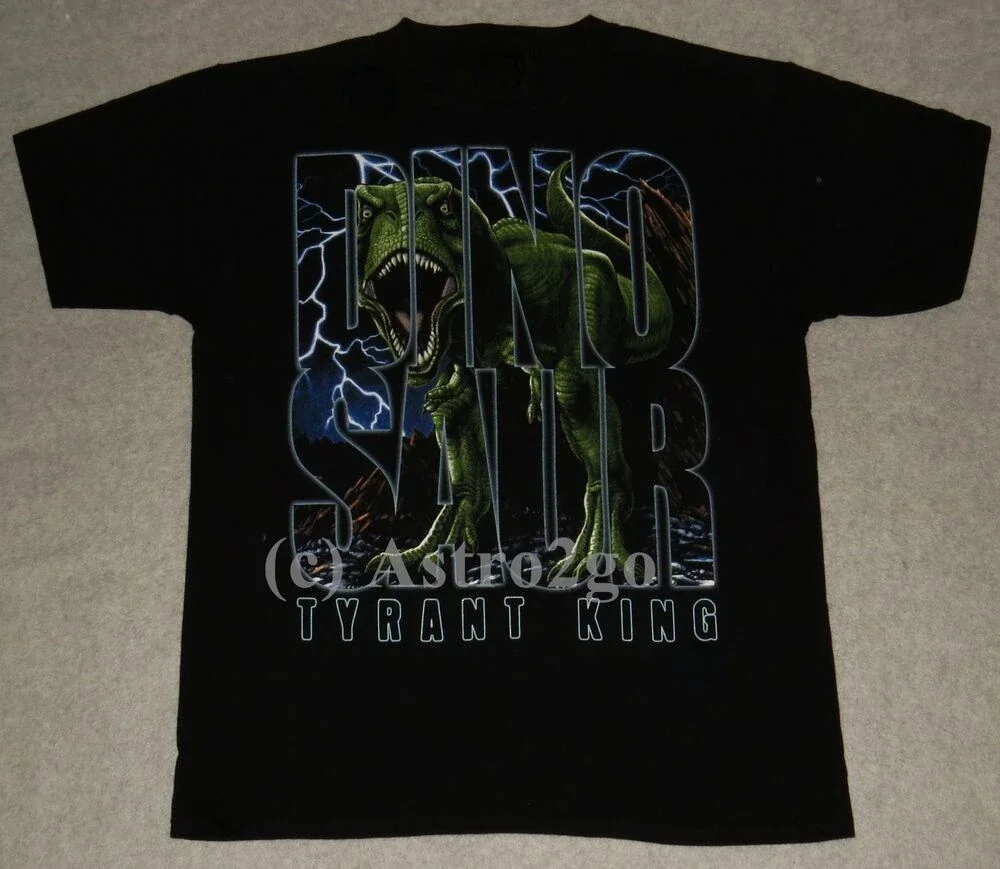 

Dinosaur Tyrant King-Tyrannosaurus T Rex, футболка Cretaceous Jurassic, 100% хлопок, с круглым вырезом, летняя повседневная мужская футболка с короткими рукавами
