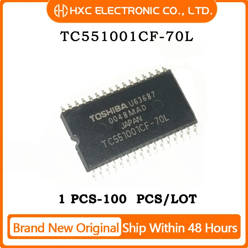 

Free Shipping 1PCS/10PCS/50PCS/100PCS TC551001CF-70L SOP-32 Brand New Original IC Chip