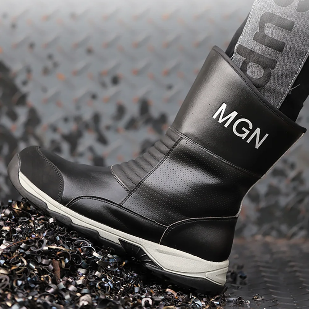 ArmorToe Big Size Steel Toe Work Boots Oil & Heat Resistant Anti-Impact Puncture Proof Oilfield Welding Safety Shoes #Armor2773